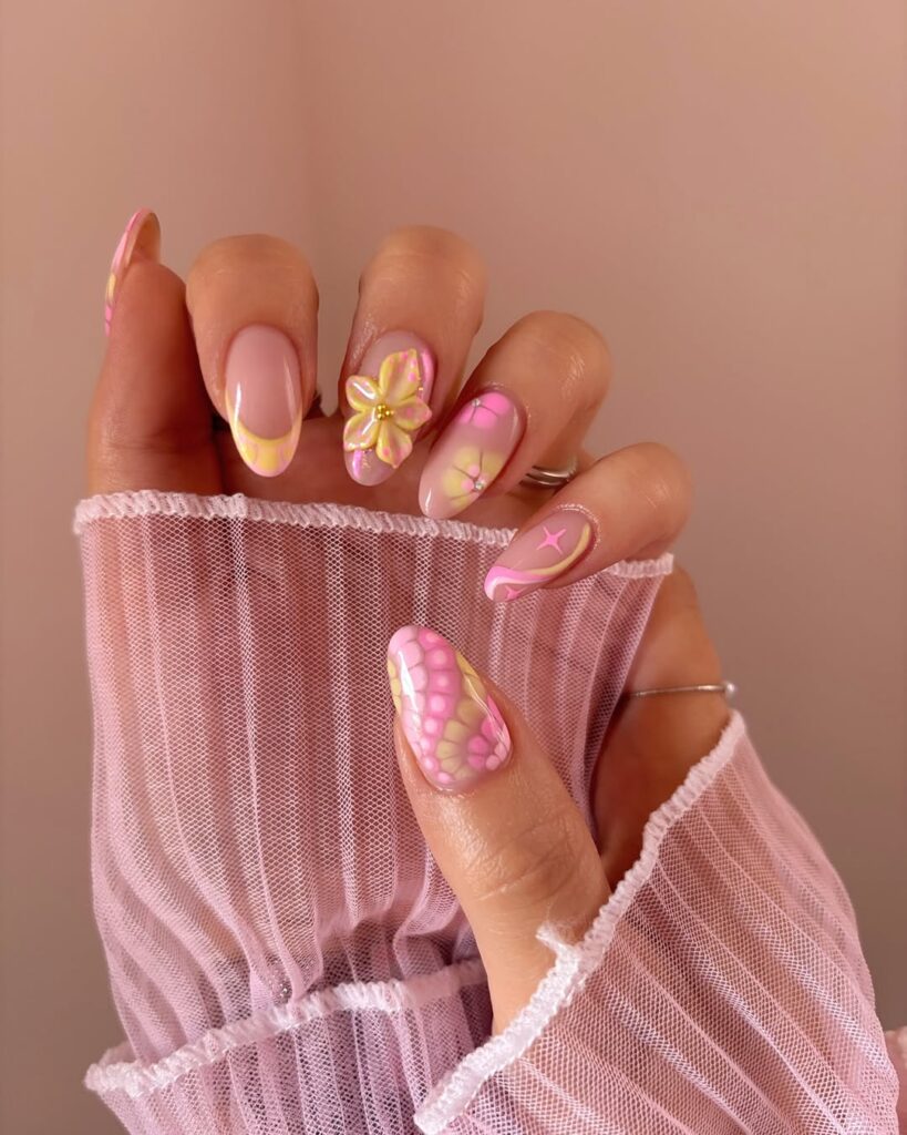 SPRING YELLOW NAILS