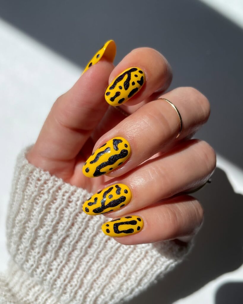 yellow spring nails