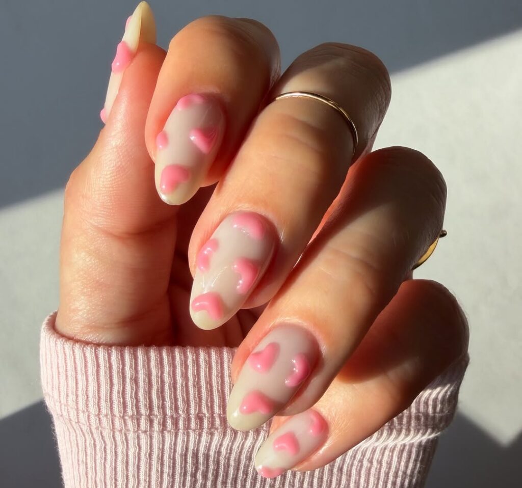 valentine nails