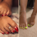 summer nail polish colors for dark skin feet