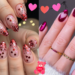 valentine nails