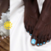 summer nail polish colors for dark skin feet