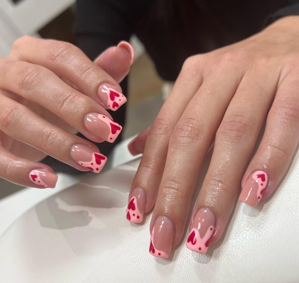 valentine nails design