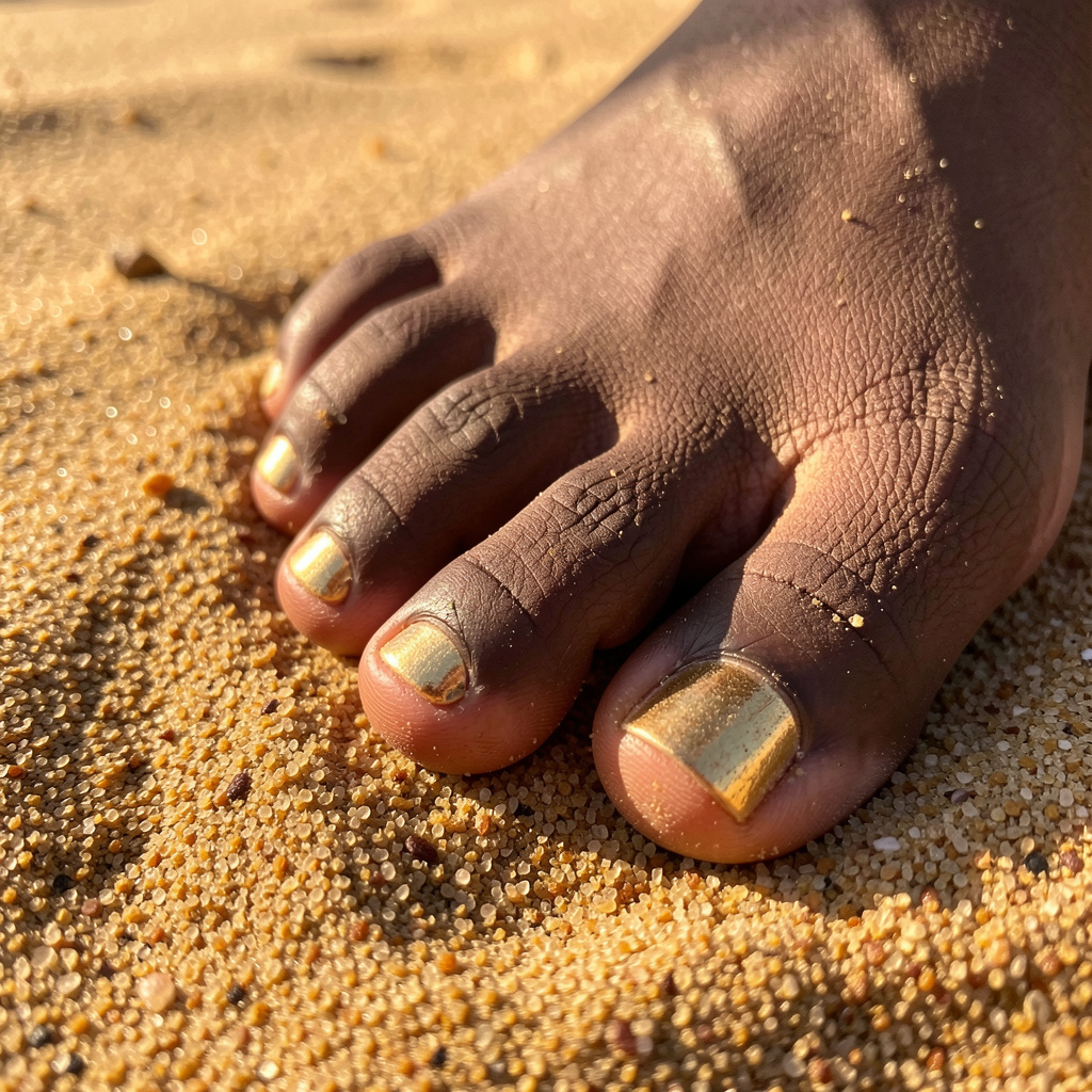 summer nail polish colors for dark skin feet