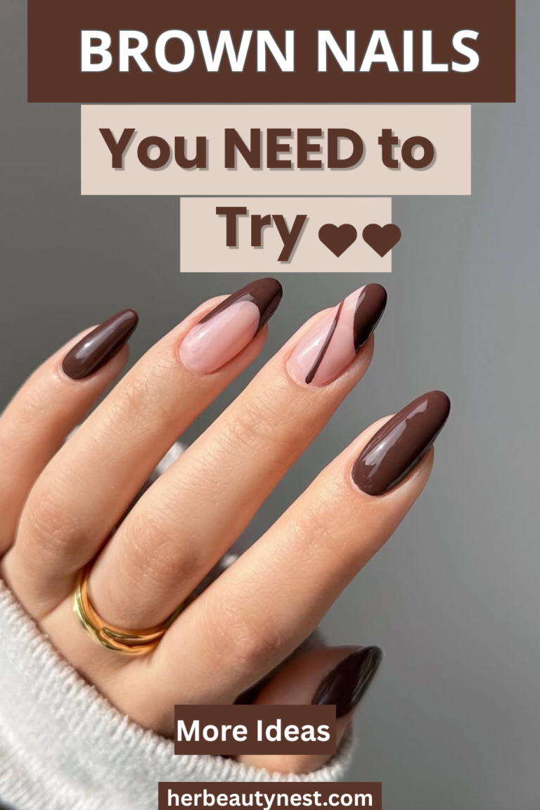 brown nail ideas