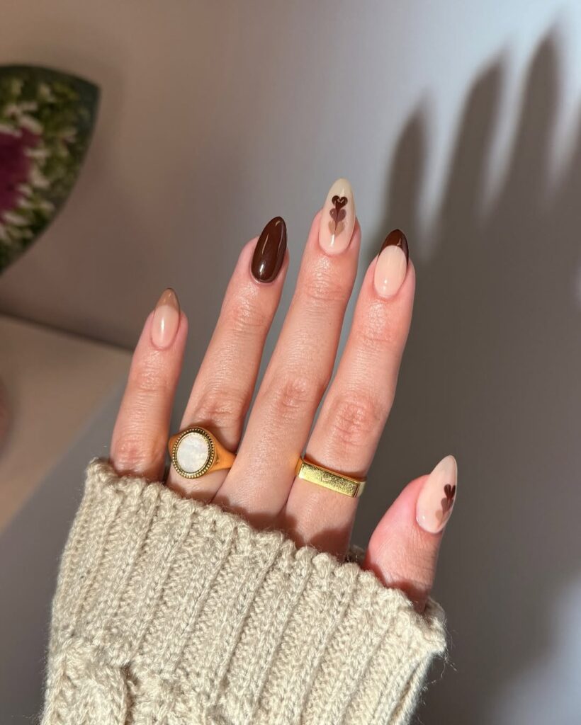 brown nail ideas
