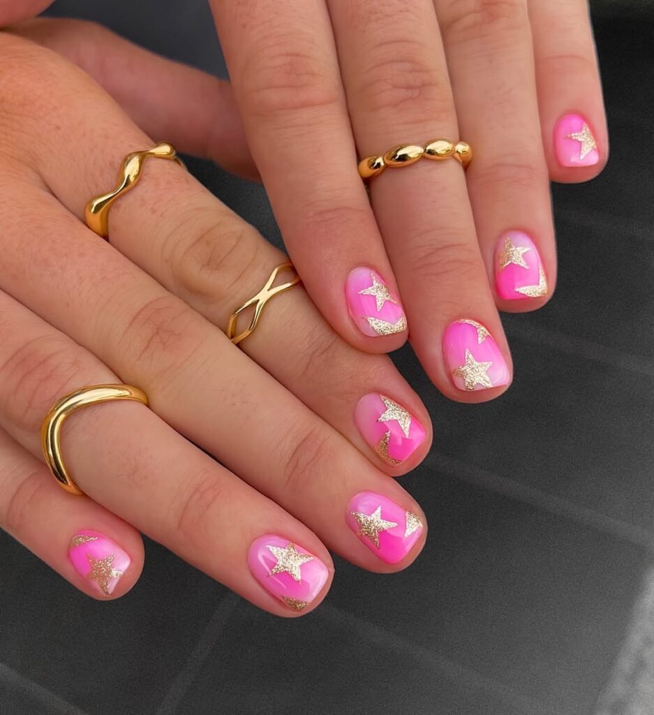 simple nail art for short nails