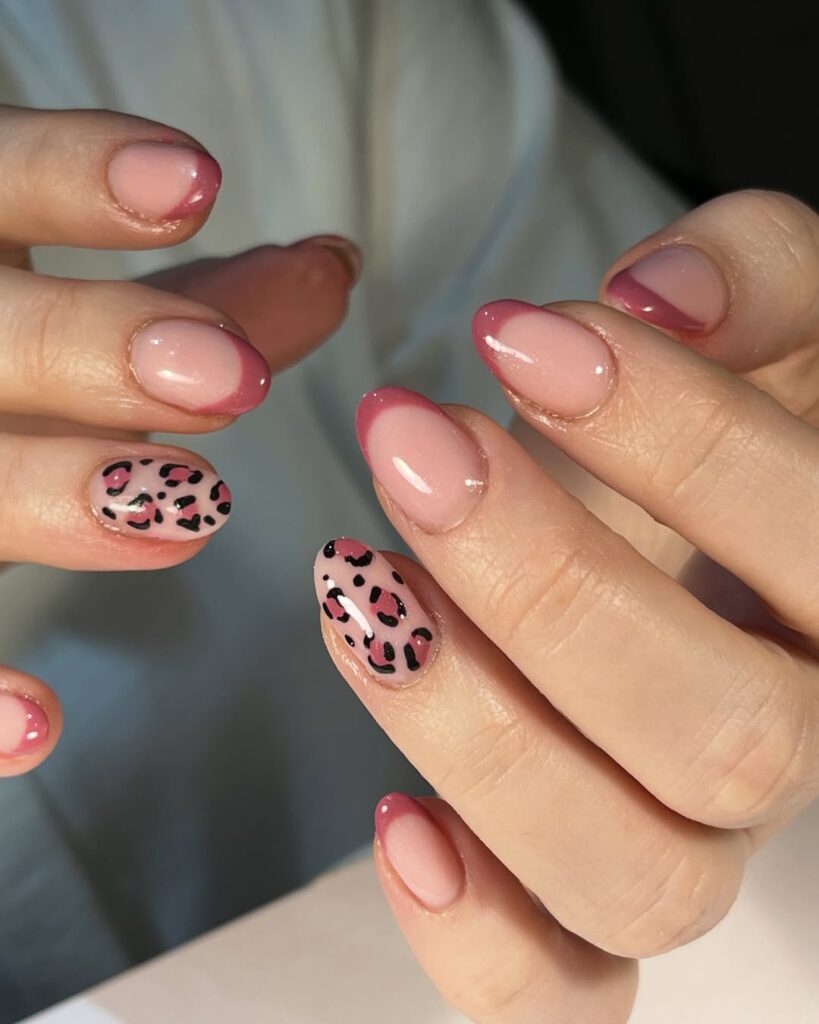 Leopard print nail designs