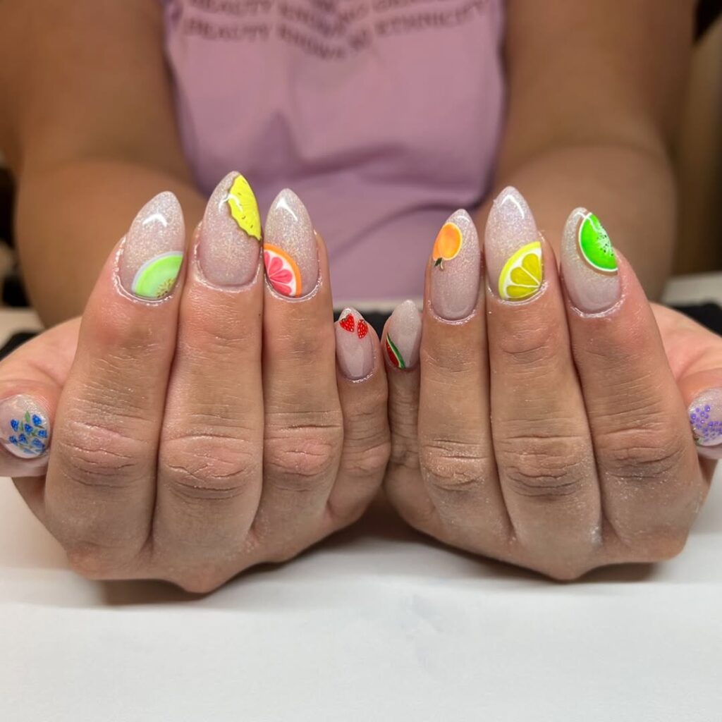 summer fruit nail ideas