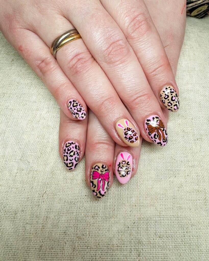 Leopard print nail designs