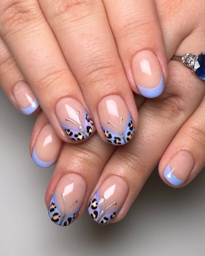 Leopard print nail designs