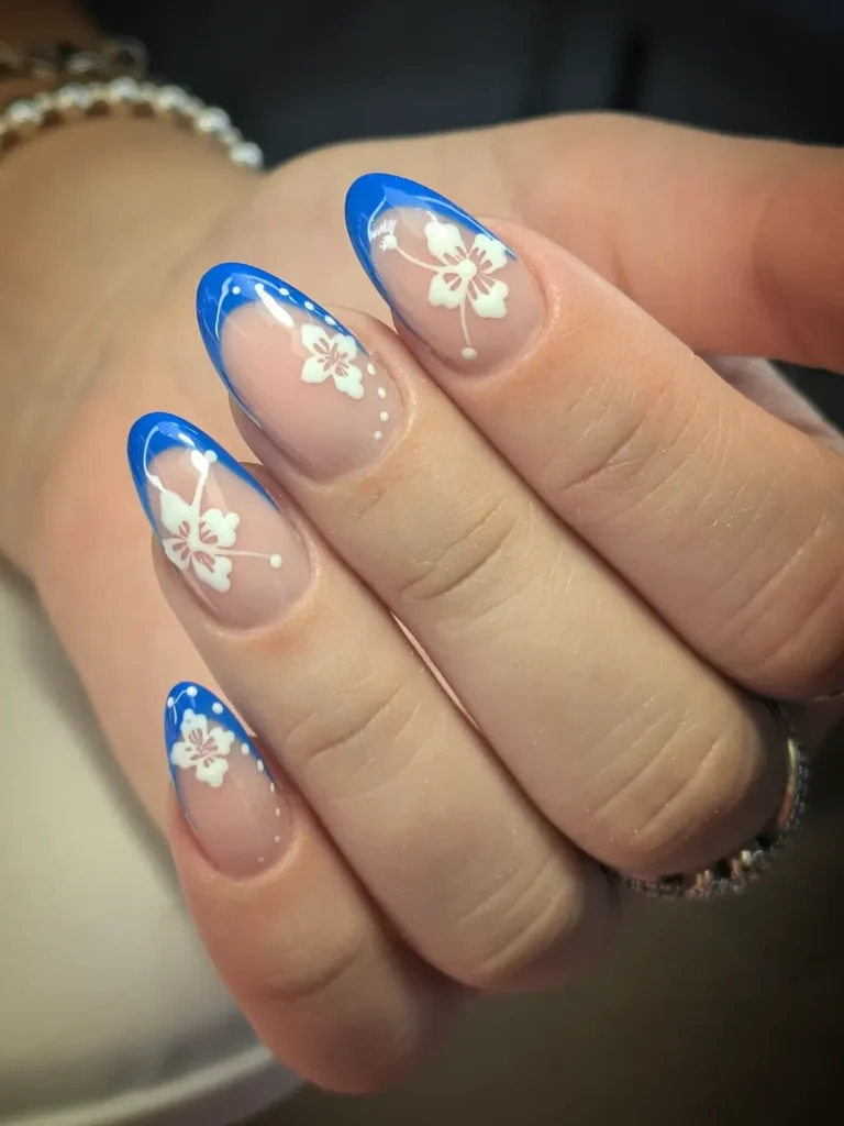 tropical vacation nails