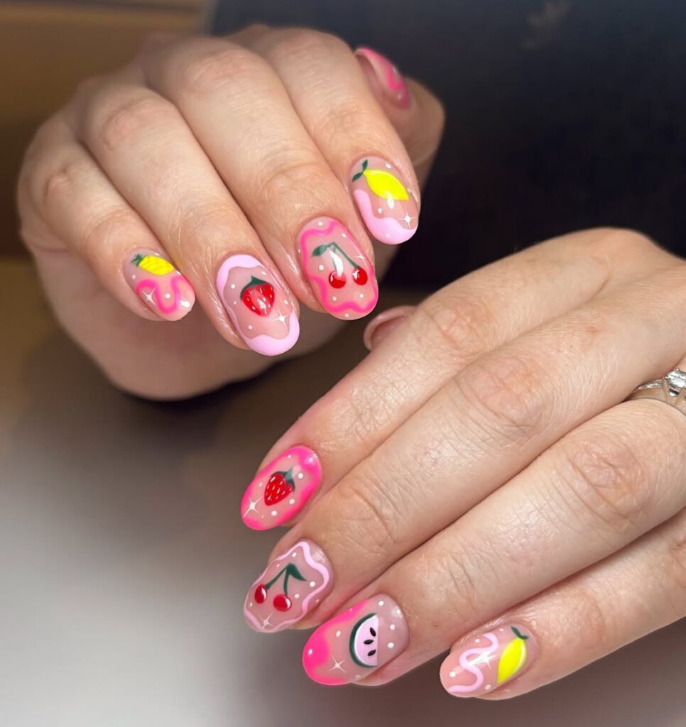 summer fruit nail ideas