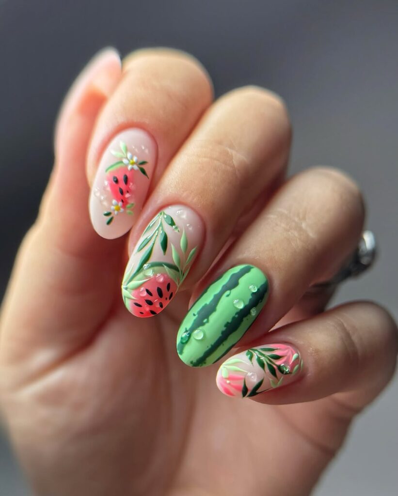 summer fruit nail ideas