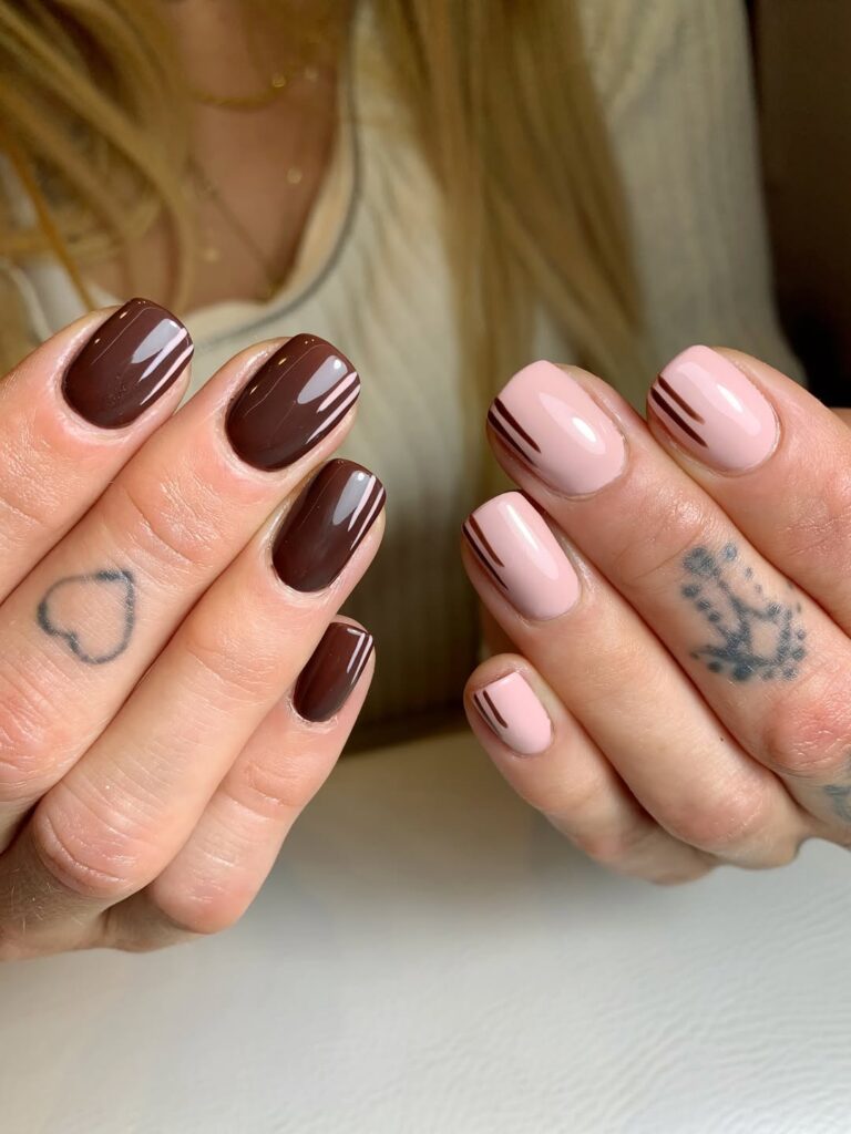 brown nail ideas