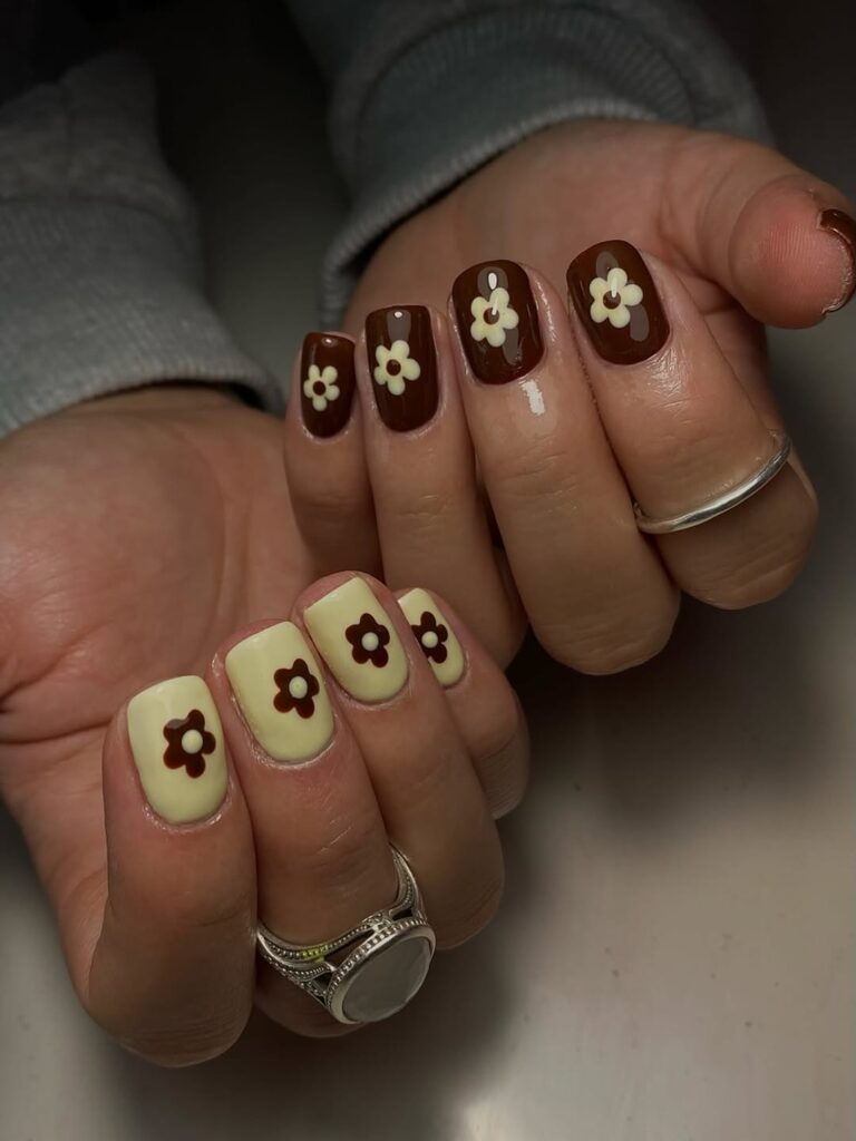 brown nails