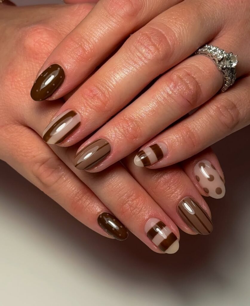 brown nail ideas