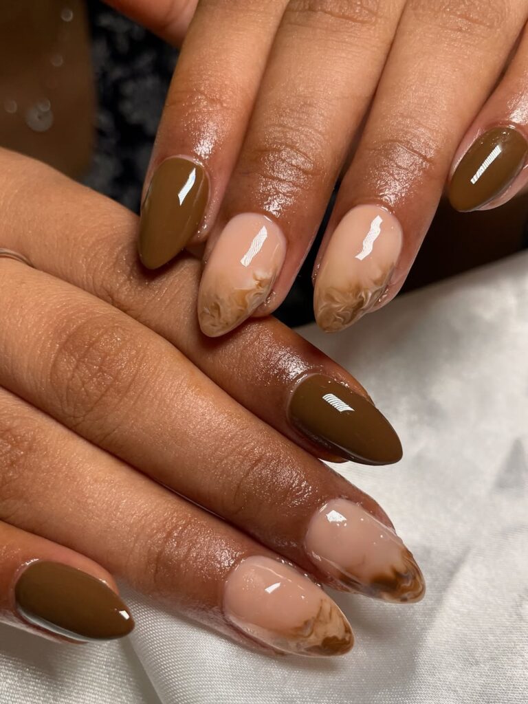 brown nail ideas