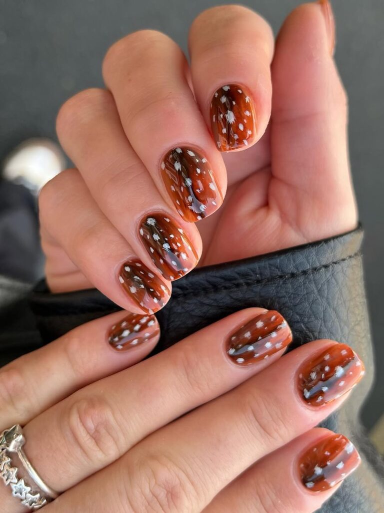 brown nail ideas