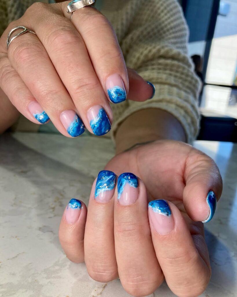 tropical vacation nails