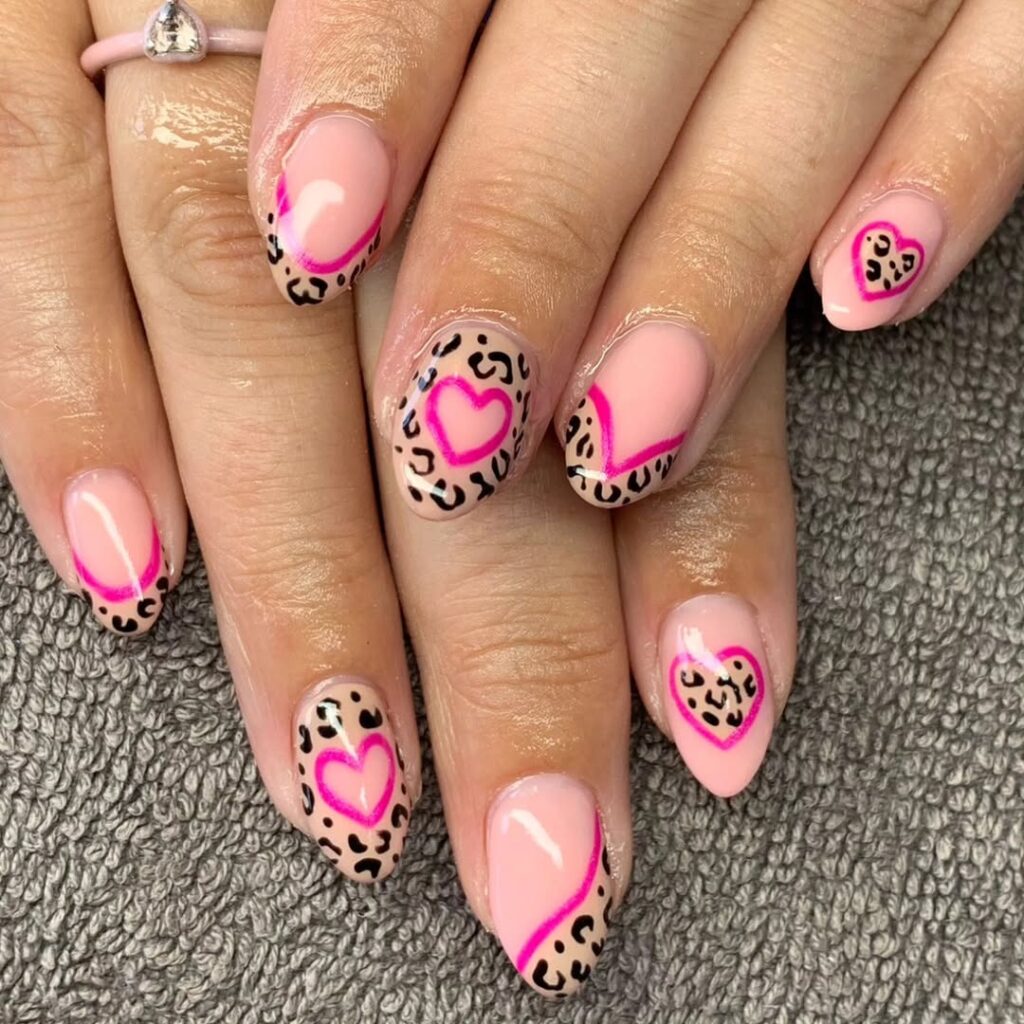 Leopard print nail designs