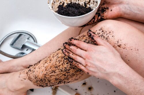exfoliating coffee body scrub