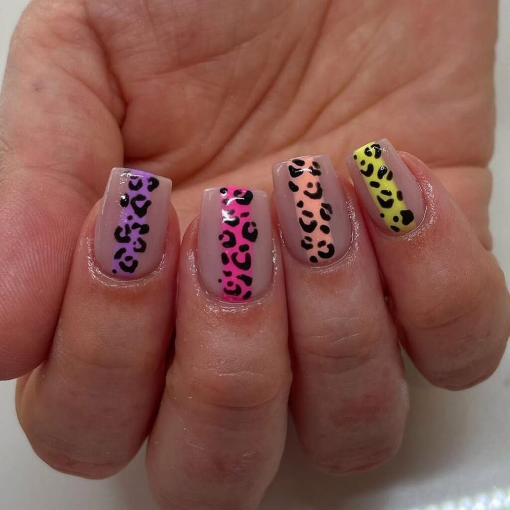 Leopard print nail designs