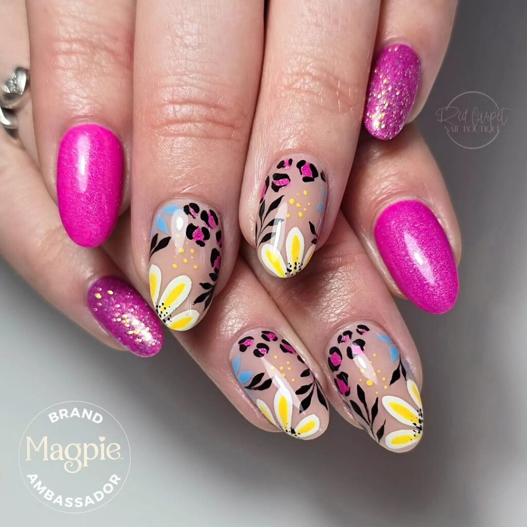 Leopard print nail designs