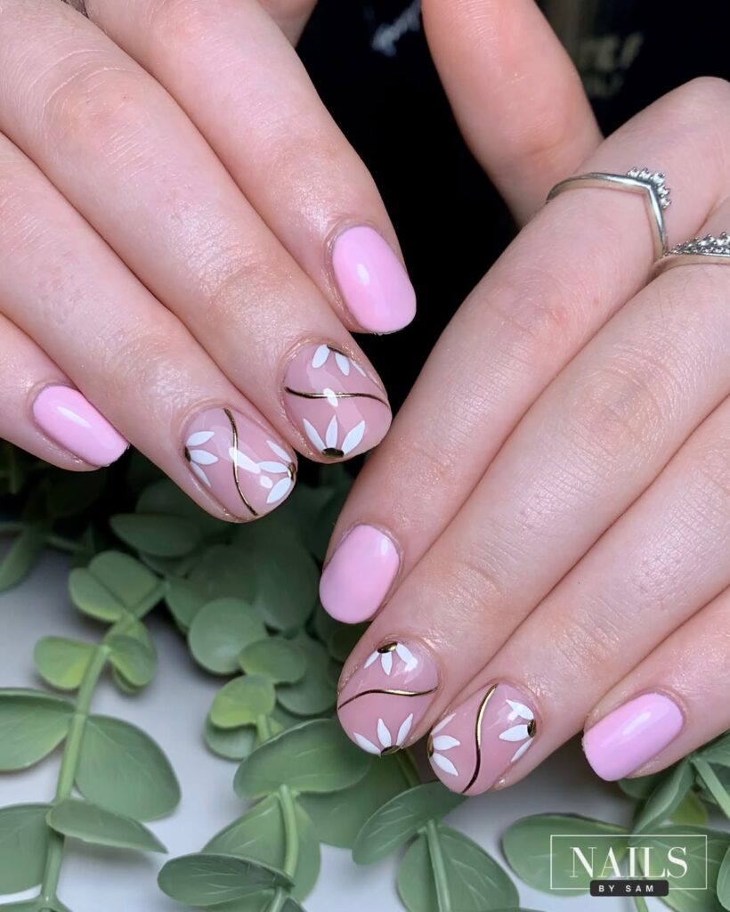 simple nail art for short nails