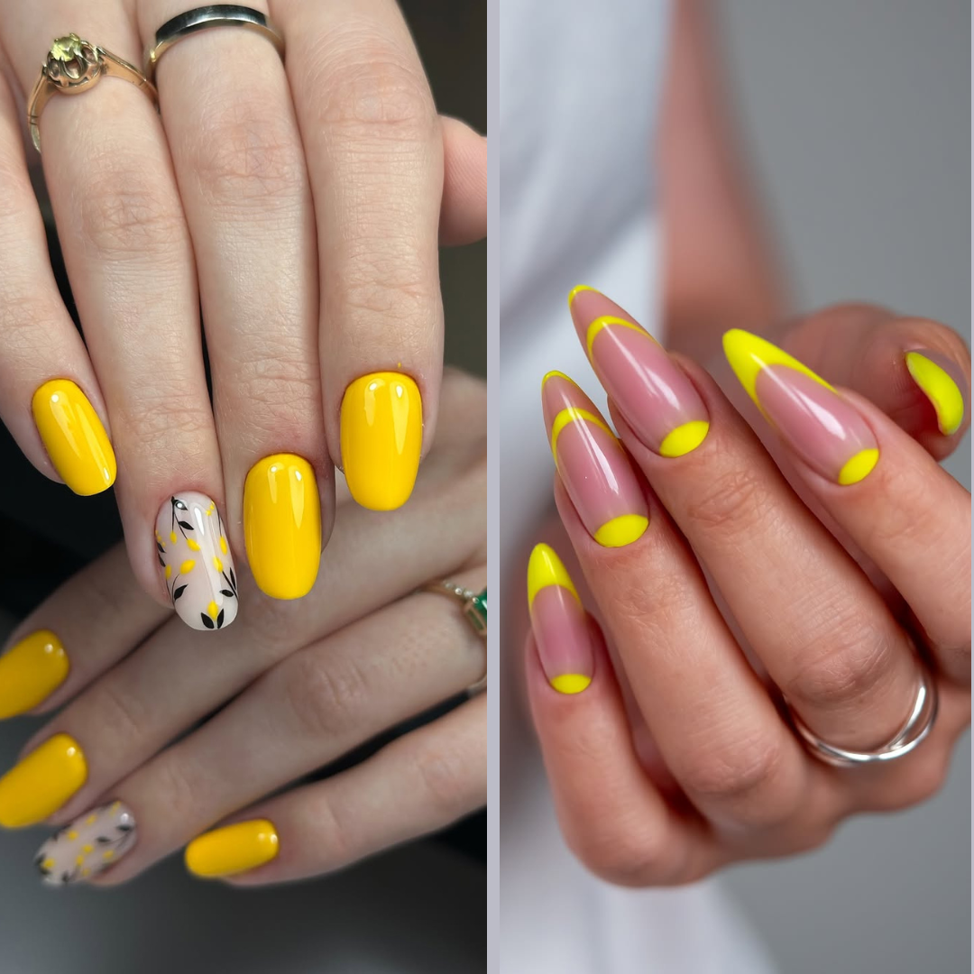 yellow nail colour