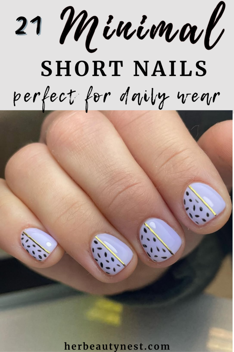 simple nail art for short nails