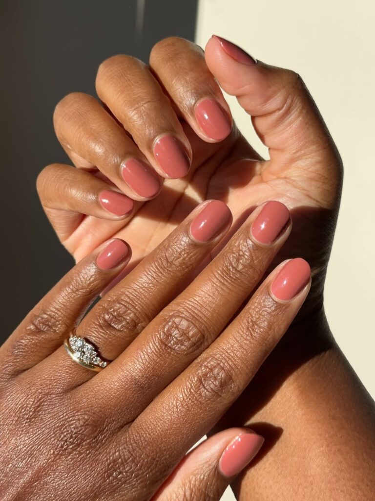neutral nail colors for dark skin