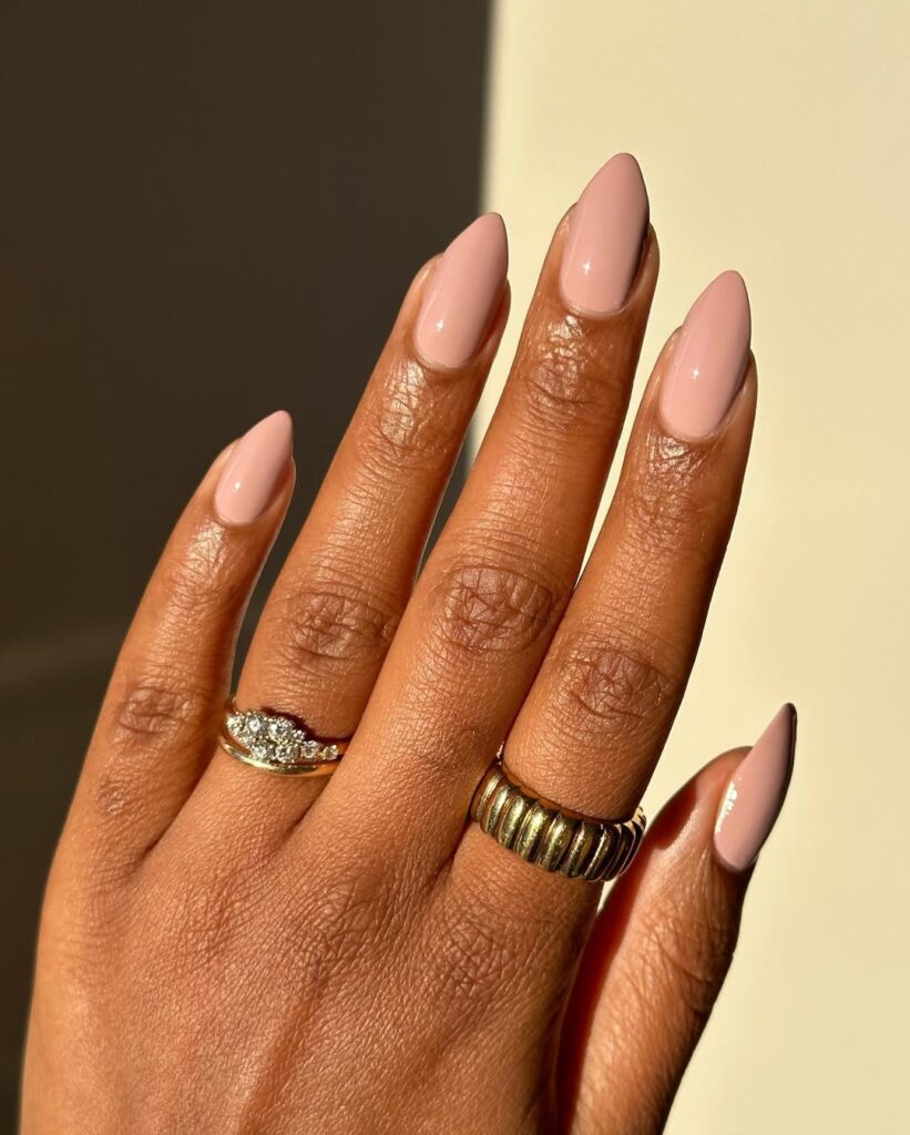 neutral nail colors for dark skin
