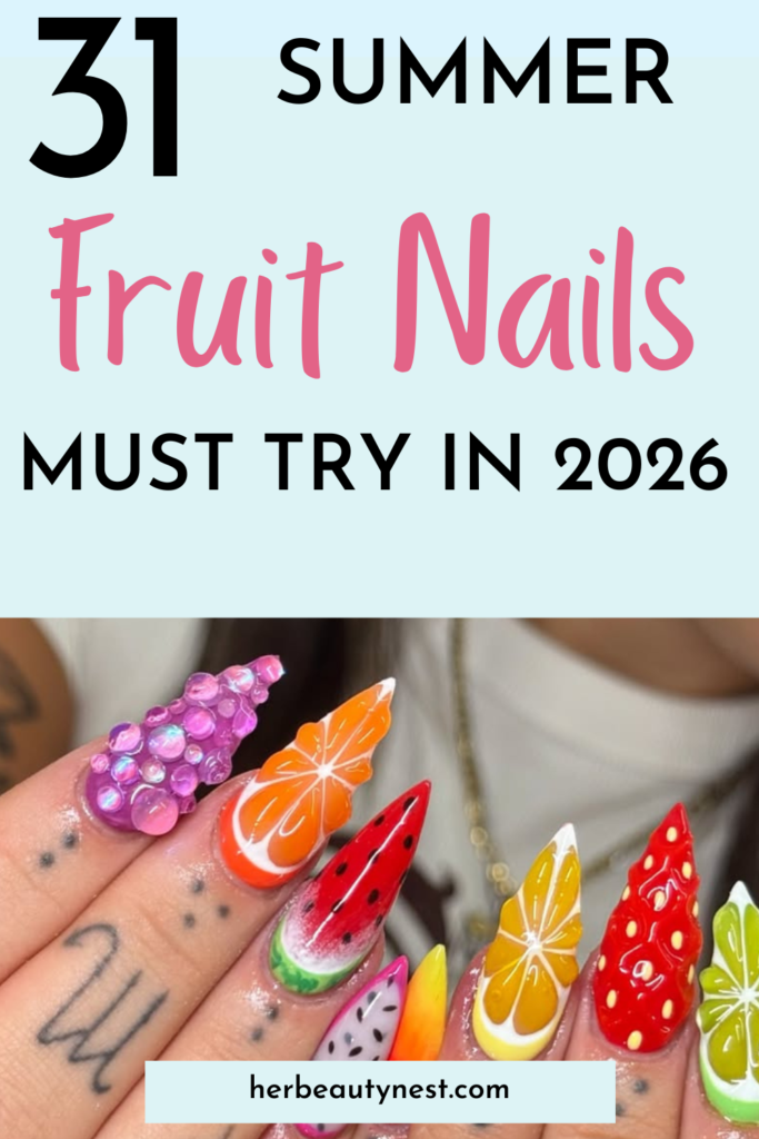 summer fruit nail ideas