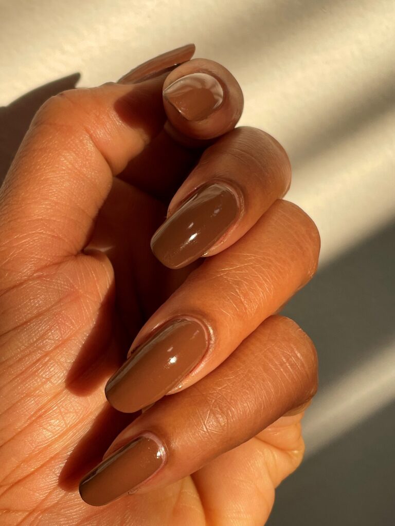neutral nail colors for dark skin