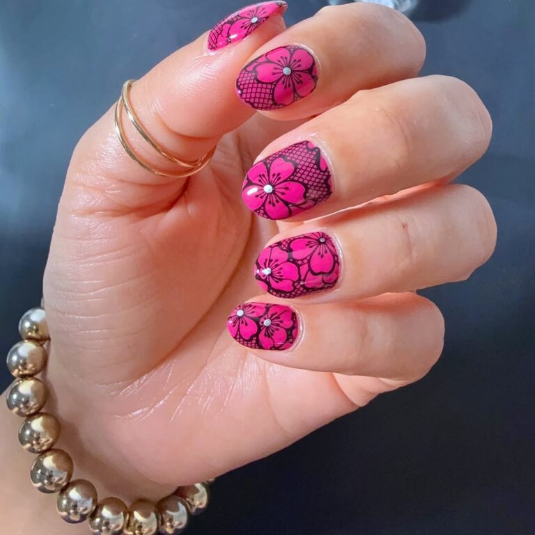 lace nail art designs