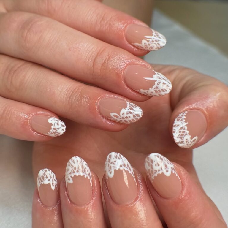 lace nail art designs