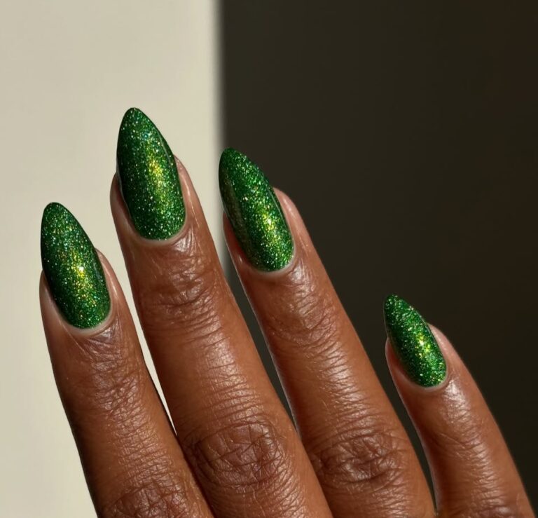 shimmer nail colors for dark skin
