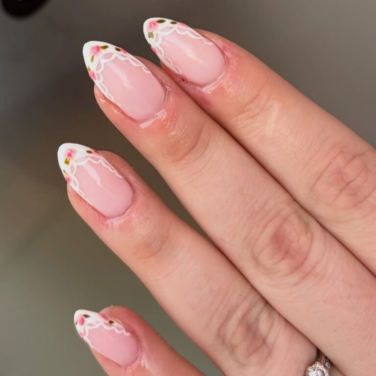 lace nail art designs
