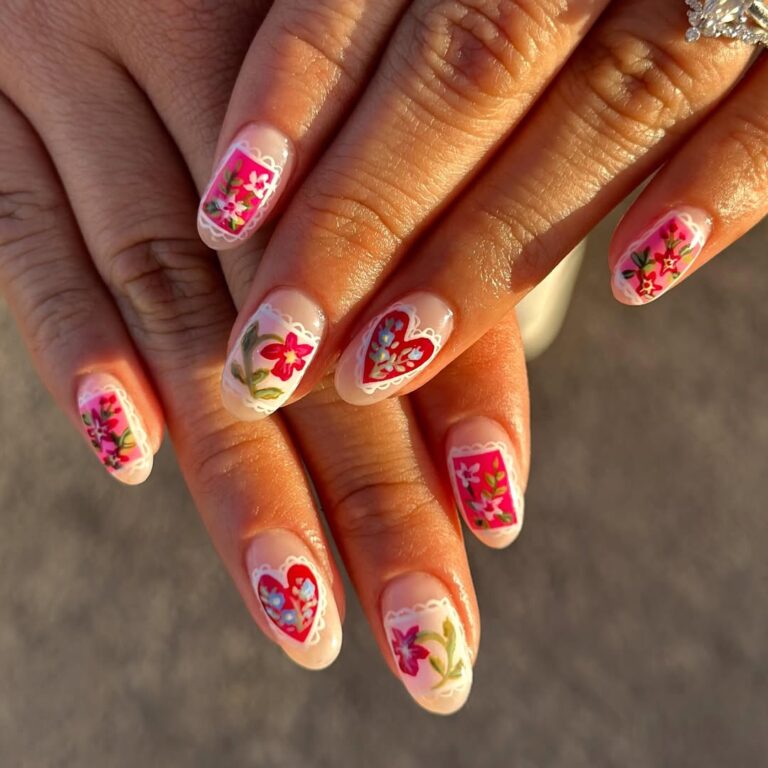 lace nail art designs