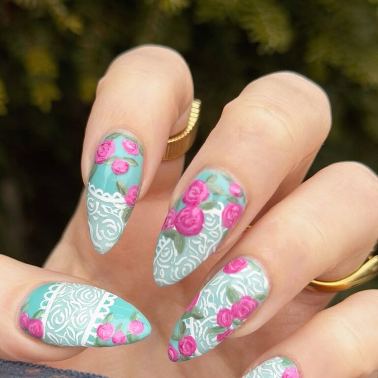 lace nail art designs