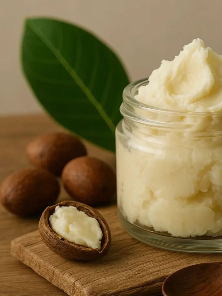 homemade body butter with shea butter