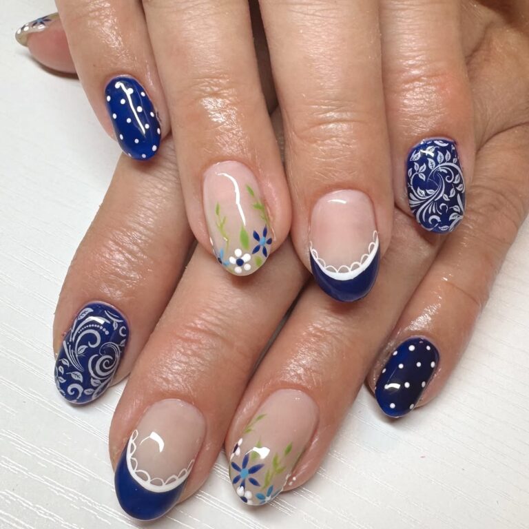 lace nail art designs
