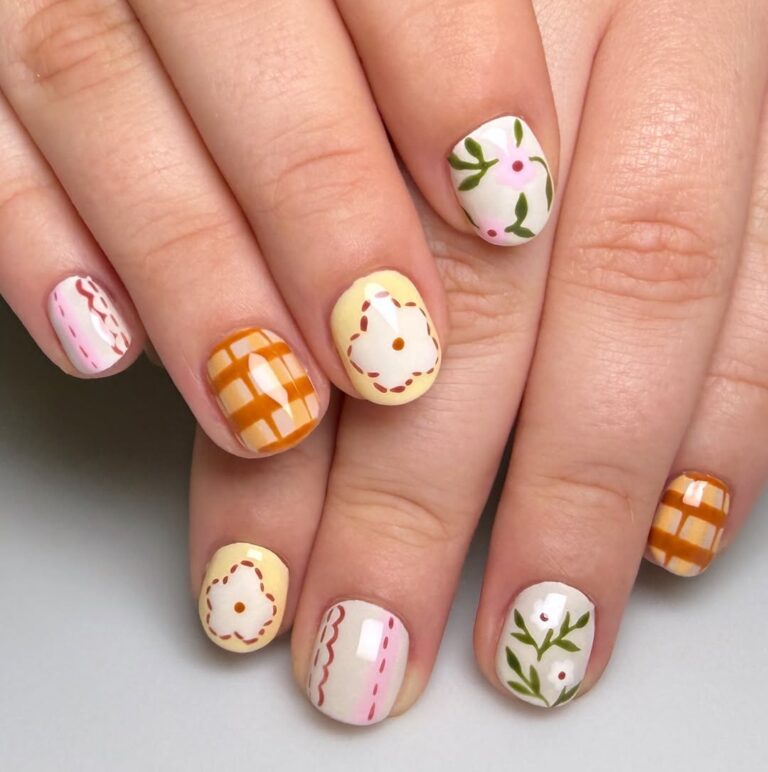 lace nail art designs