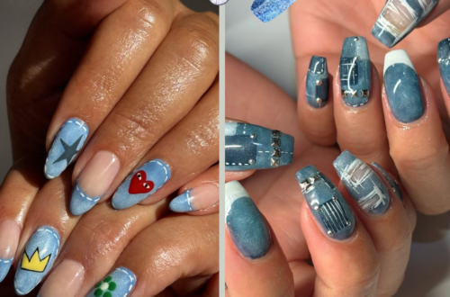 denim nails