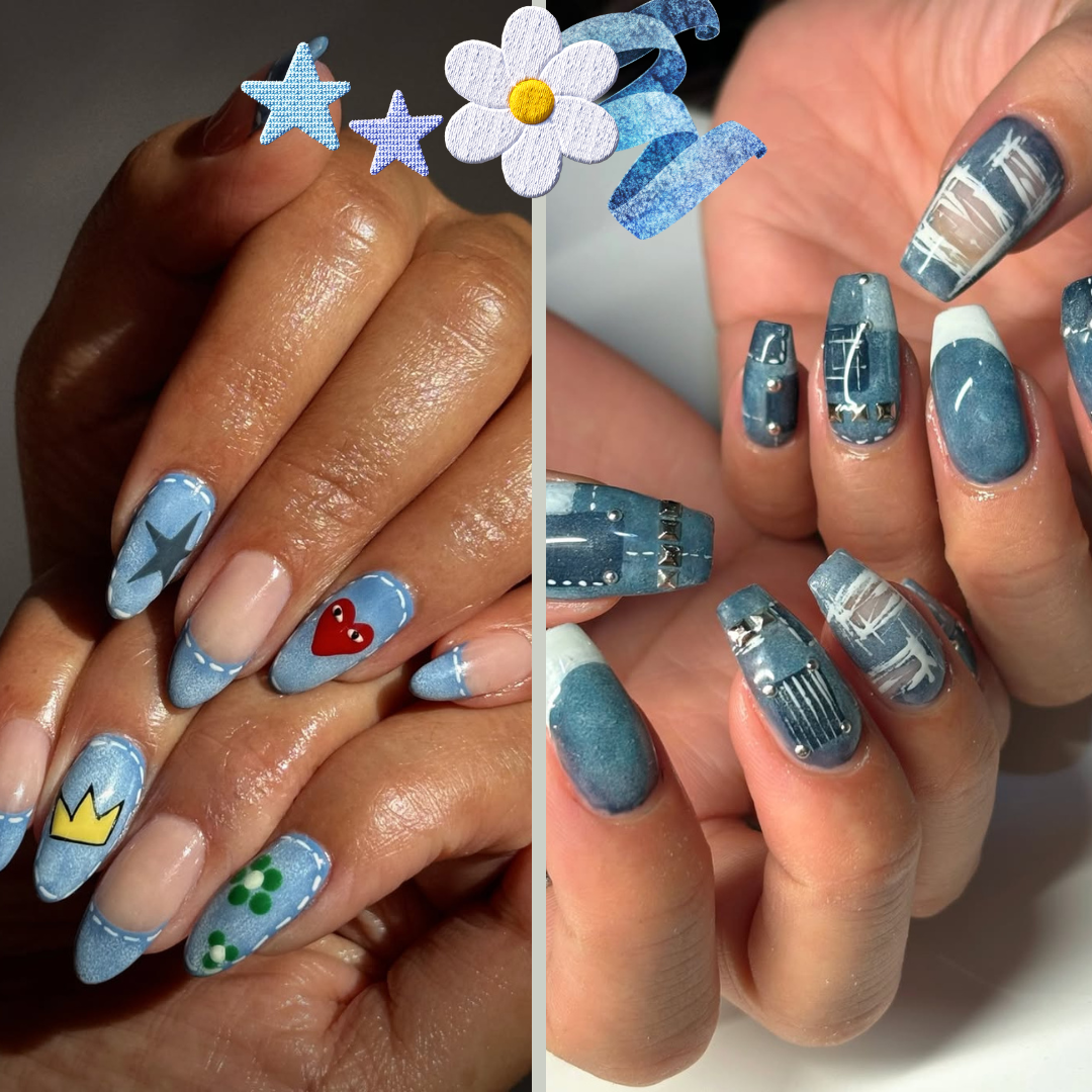 denim nails