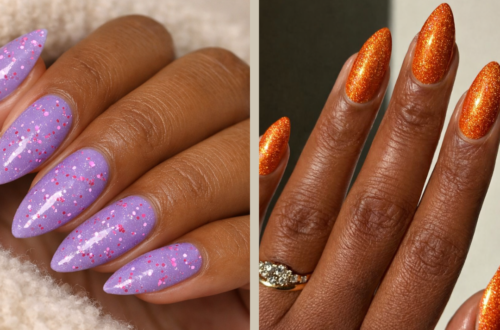 glitter nail colors for dark skin