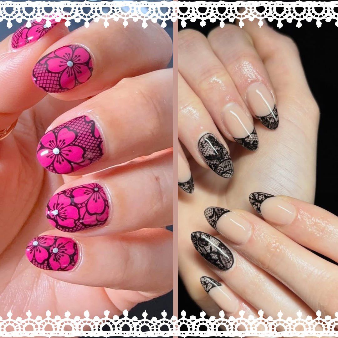 lace nail art designs