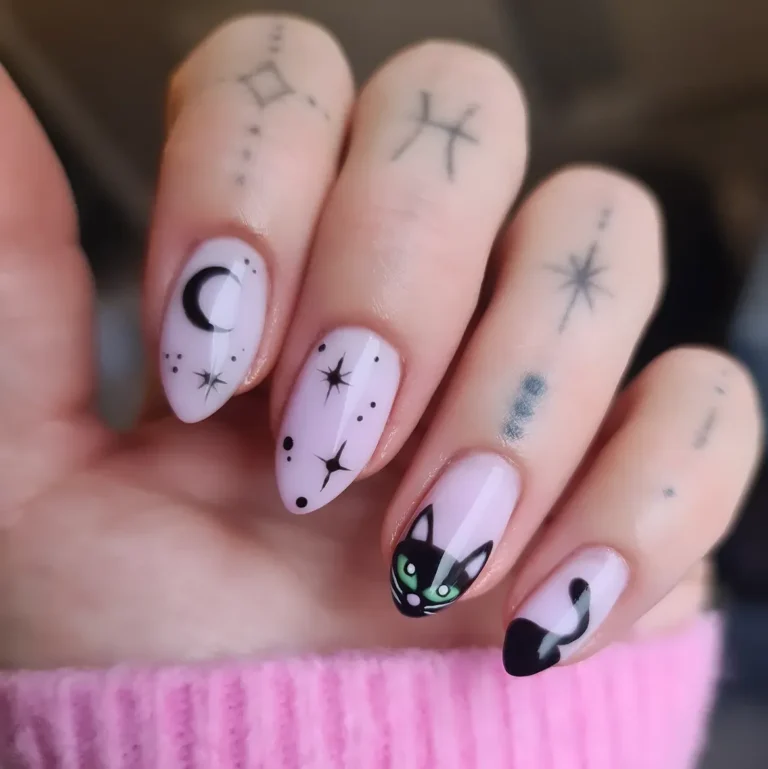 black cat nails