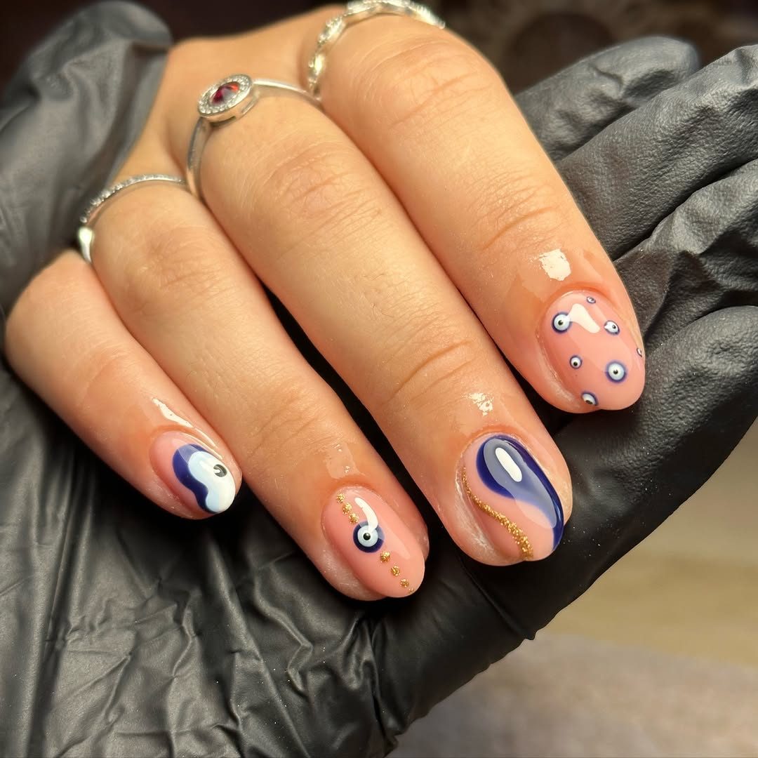 denim nails